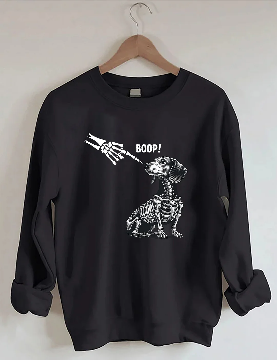 Dachshund Skeleton Halloween Sweatshirt