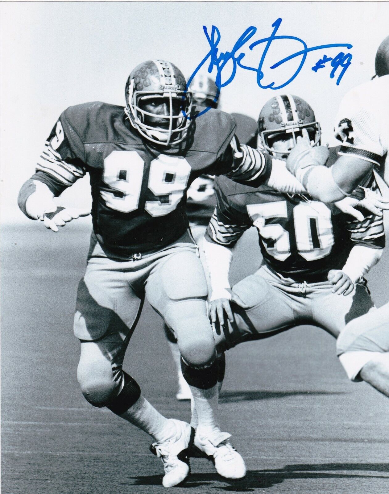 HUGH GREEN PITTSBURGH PANTHERS ACTION SIGNED 8X10