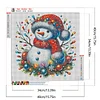 (40*40cm)Christmas Snowman - Full Round Drill Diamond Painting