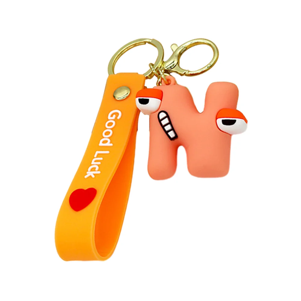 Letter A-Z Keychain Wacky Wizard Handbag Key Chain for Car Keys/Wallet/Backpack