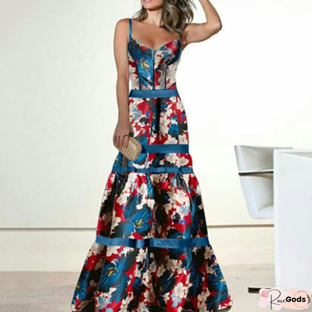 Crew Neck Loose Mid-Length Casual Dress