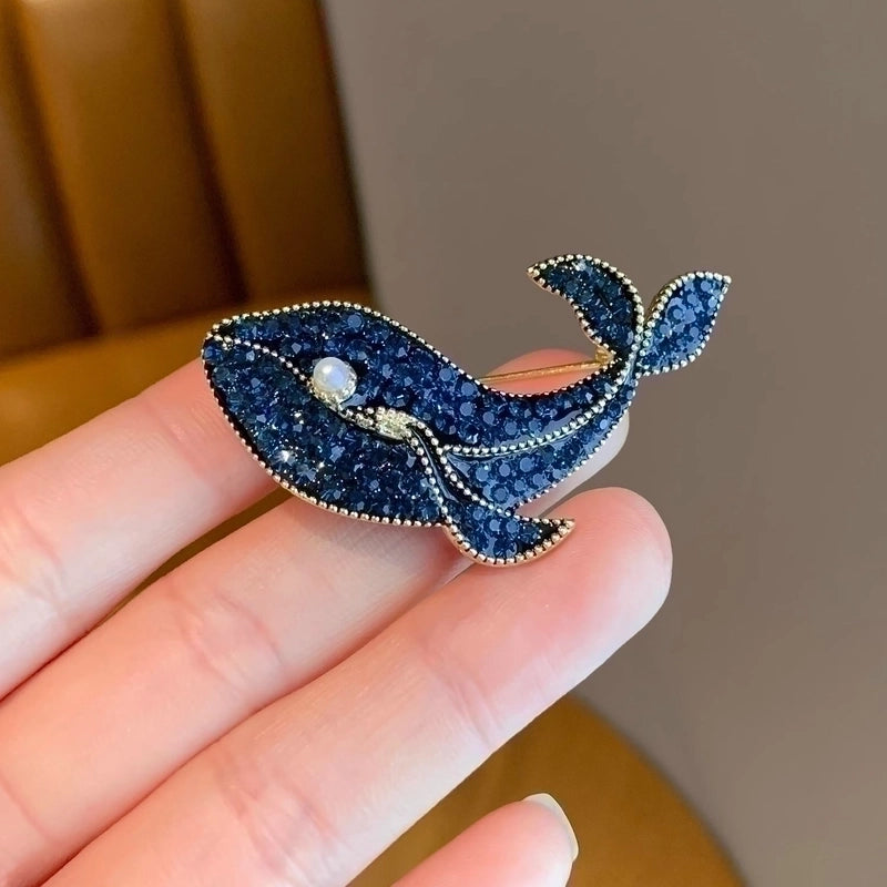 Beach Pin Animal Alloy Inlay Artificial Diamond Women’s Brooches