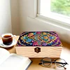 5D DIY Diamond Painting Handmade Wood Storage Box Crystal Storage Case (Pattern)