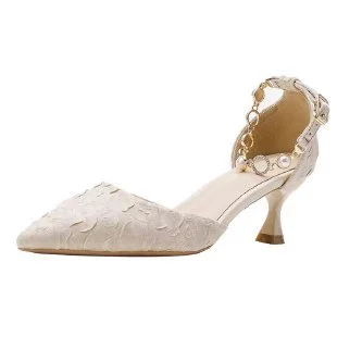 Nigikala Heel High-Heeled High-Heeled Women's Spring And Autumn 2025 New Word With Large-Size Single Shoes With Skirts With Bag Head Sandals