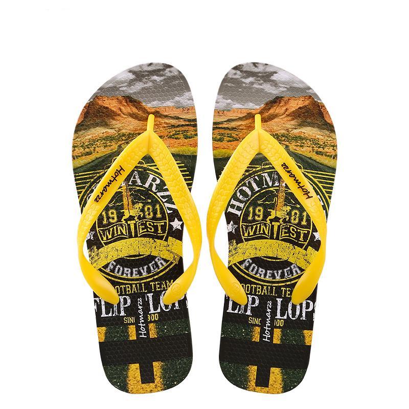 Dacomfy Men Beach Printed Slippers 