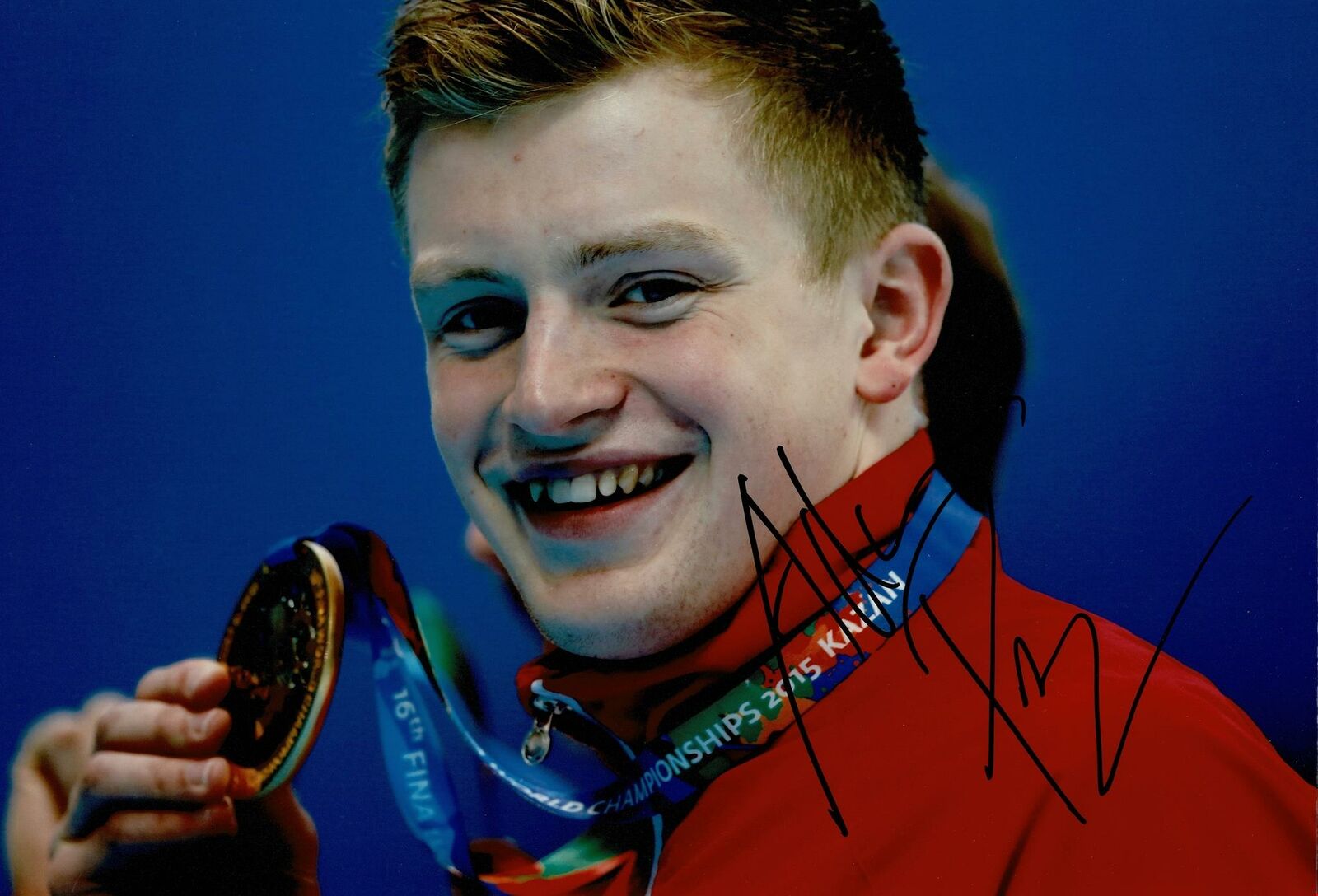 Adam Peaty Signed 12X8 Photo Poster painting Olympic Memorabilia AFTAL COA (B)