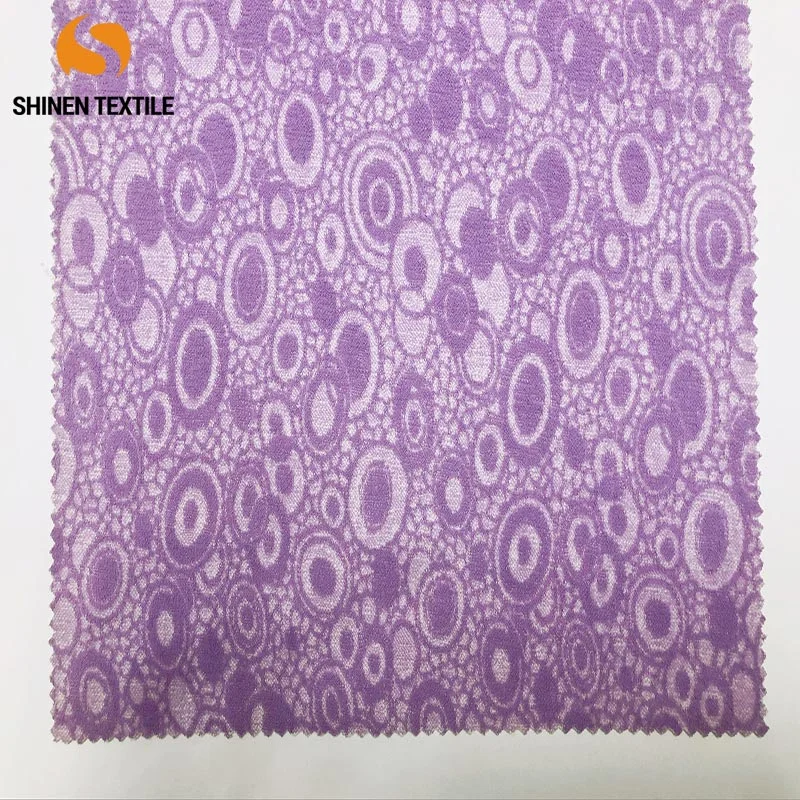 Fashion pattern special craft design scuba fabric,94%polyeater 6%spandex,370G.Beautiful price, strict quality control, factory direct sales