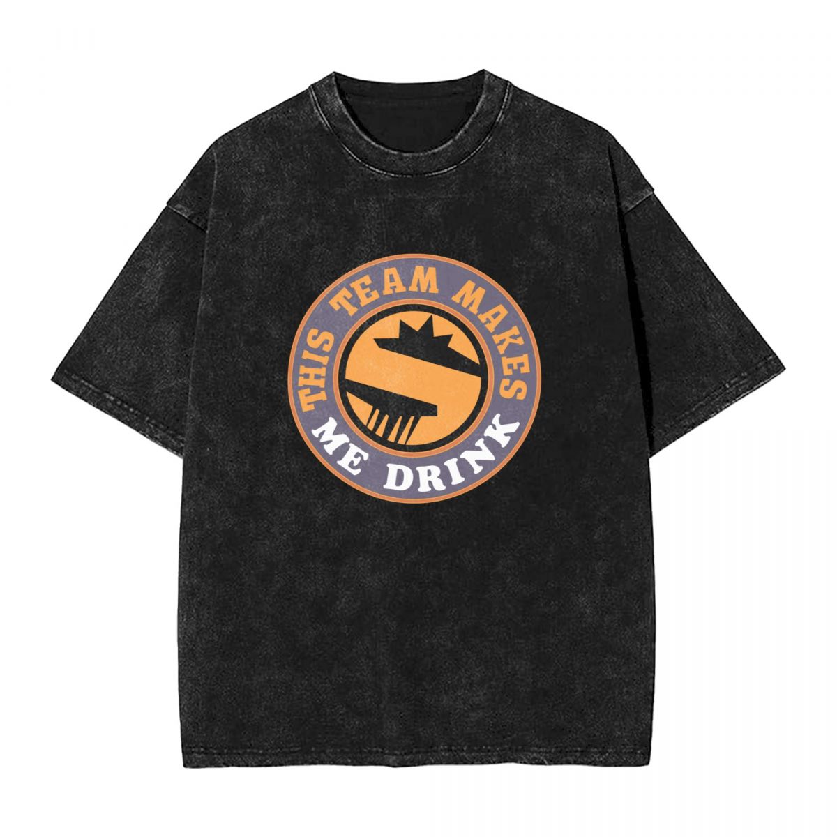 Phoenix Suns This Team Makes Me Drink Men's Vintage Oversized T-Shirts