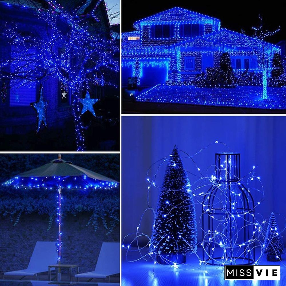 200 LED Solar Power Fairy Lights String Lamps Party Wedding Decor Garden Outdoor Christmas Lights Tree decoration