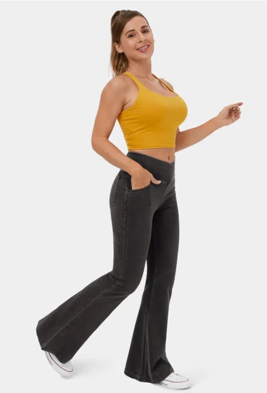 High waist flare jeans