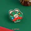 20PCS Christmas Theme Acrylic Paper Photo Pins Student Stationery Snacks Bag Clips