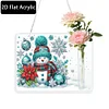Acryl Schneemann Wandröhre Vase - 5d DIY Handwerk Anhänger