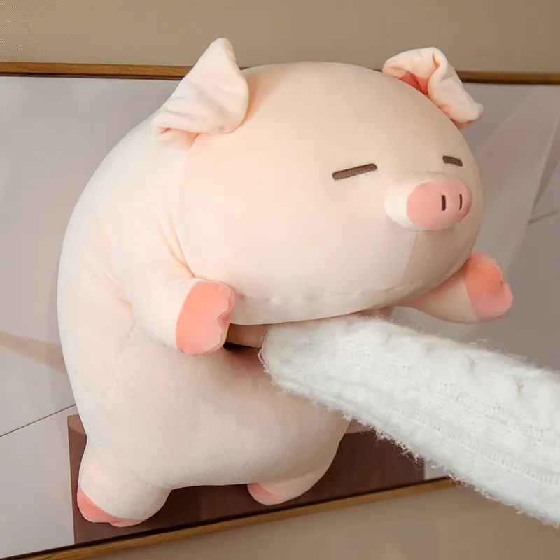 Lying plush piggy toy animal soft plush pillow