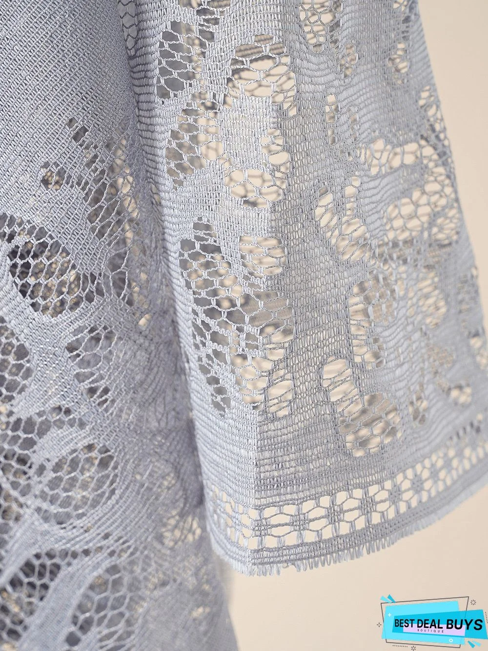 Boho Silk Cutout Floral Pattern Shawl Scarf Party Home Vacation Beach Accessories