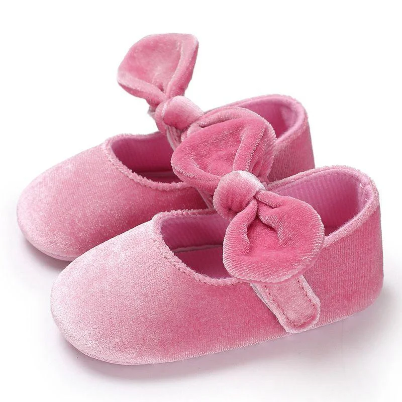 Baby Girls Cotton Shoes Retro Spring Autumn Toddlers Prewalkers Cotton Shoes Infant Soft Bottom First Walkers 0-18M