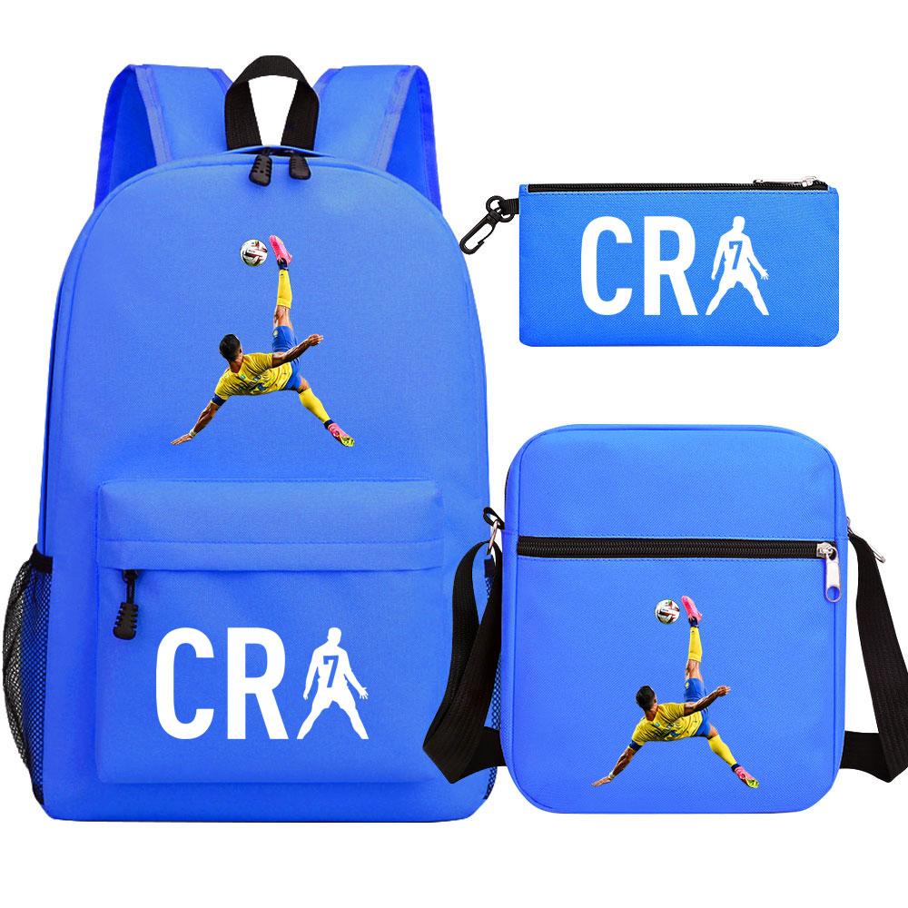 Mayoulove Cristiano Ronaldo Backpack Lightweight Design with Adjustable Straps for School Use-Mayoulove