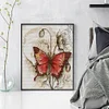 Butterfly-14CT Stamped Cross Stitch 38*45cm/14.96*17.72in