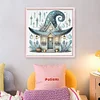 Halloween Hut-11CT Stamped Cross Stitch 40*40cm/15.75*15.75in tapestrymarket