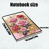(US Local)Special Shaped Rose 50 Pages Diamond Painting Notebook for Adults Beginners