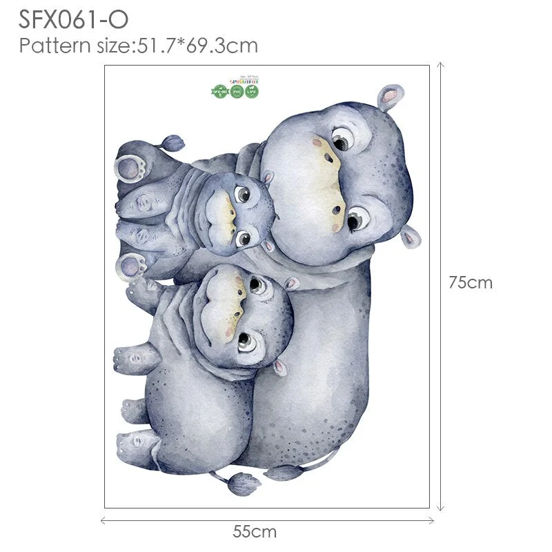 Vinyl Decorative Wall Stickers Home Decor Living Room Large Animal Decals Wall Stickers Bedroom Wall Decorations Living Room