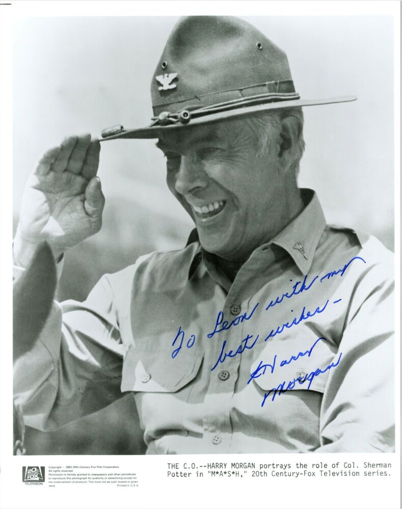 HARRY MORGAN Signed Photo Poster painting - M.A.S.H.