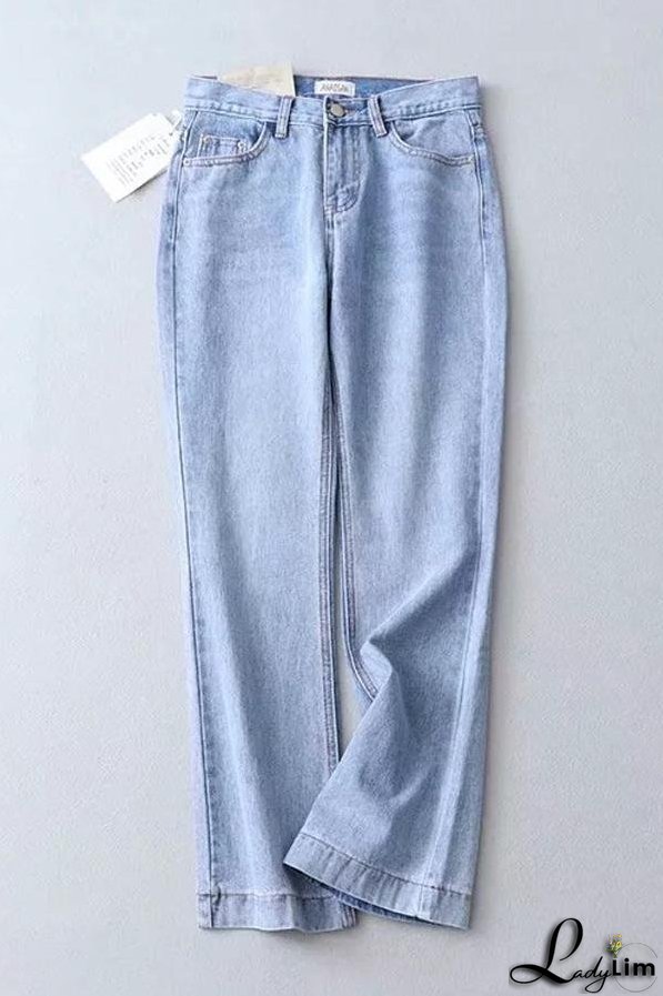 Vintage Zipper Fly Flare Jeans
