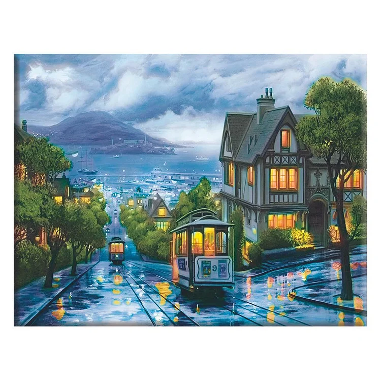 Landscape - 14CT 2 Strands Threads Counted Cross Stitch Kit - 50x40cm(Canvas)