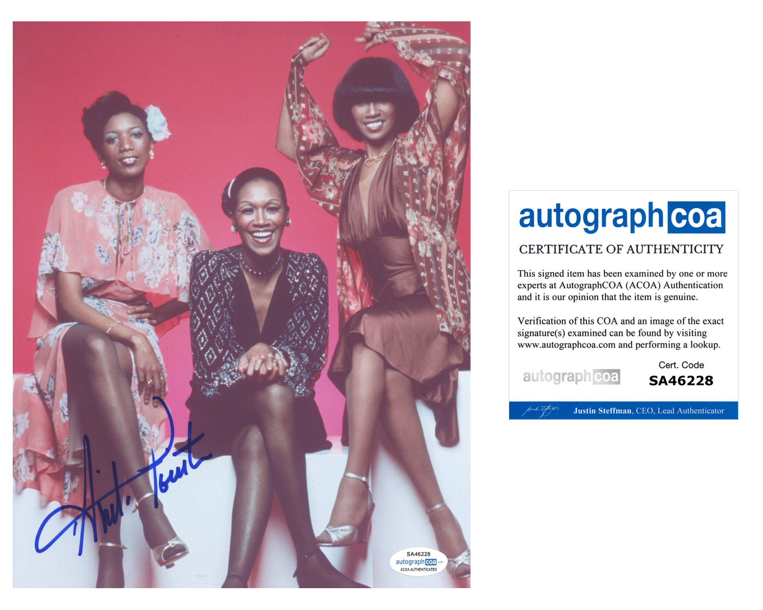 Anita Pointer Signed Autographed 8x10 Photo Poster painting The Pointer Sisters ACOA COA