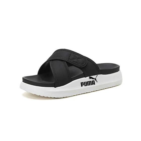 PUMA Kapcie z grubą podeszwą i paskiem krzyżowym na rzep