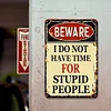 Warning - Vintage Metal Signs(12*16Inch) - Warning