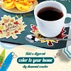 8PCS Diamond Painting Maple Leaf Coaster