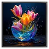 Luminous Tulip Vase-11CT Stamped Cross Stitch 40*40cm/15.75*15.75in tapestrymarket