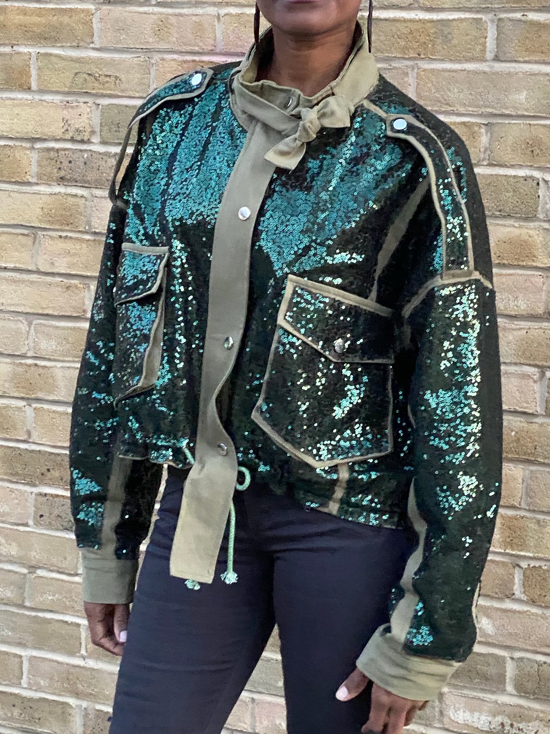 Patchwork Sequined Jacket