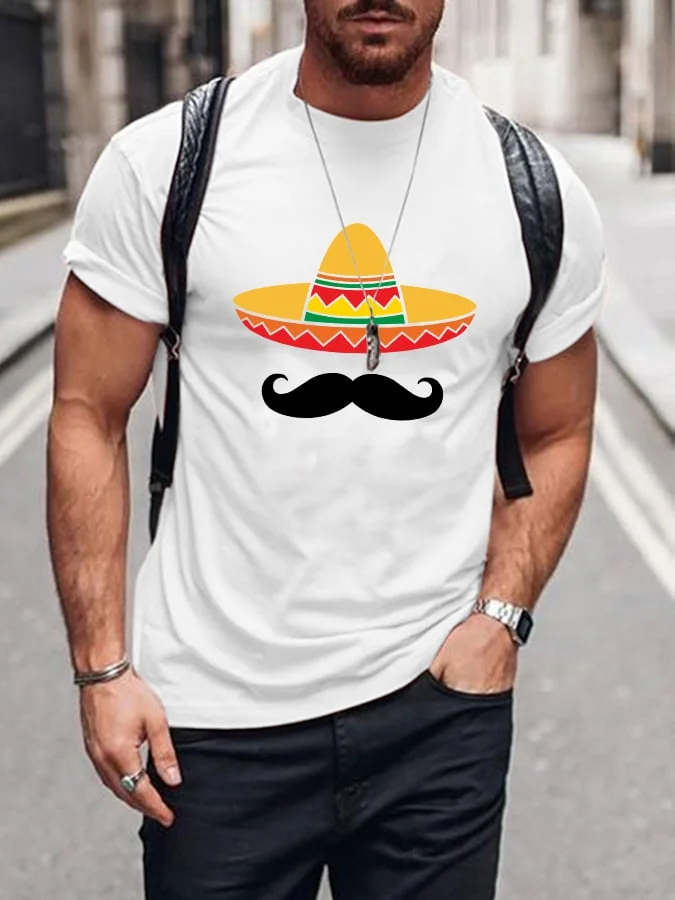 Men's Cinco de Mayo Print T-Shirt socialshop