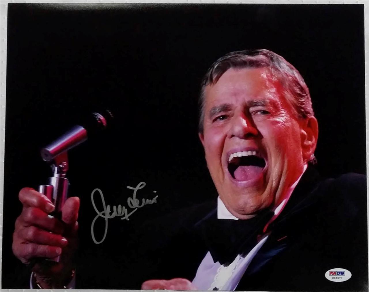 JERRY LEWIS Signed 11x14 Photo Poster painting PSA/DNA COA Auto AUTOGRAPH Las Vegas