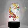 DIY Diamond Painting 7 Color Night Light Lamp Home Decoration Ornament Gift Kit(Unicorn)