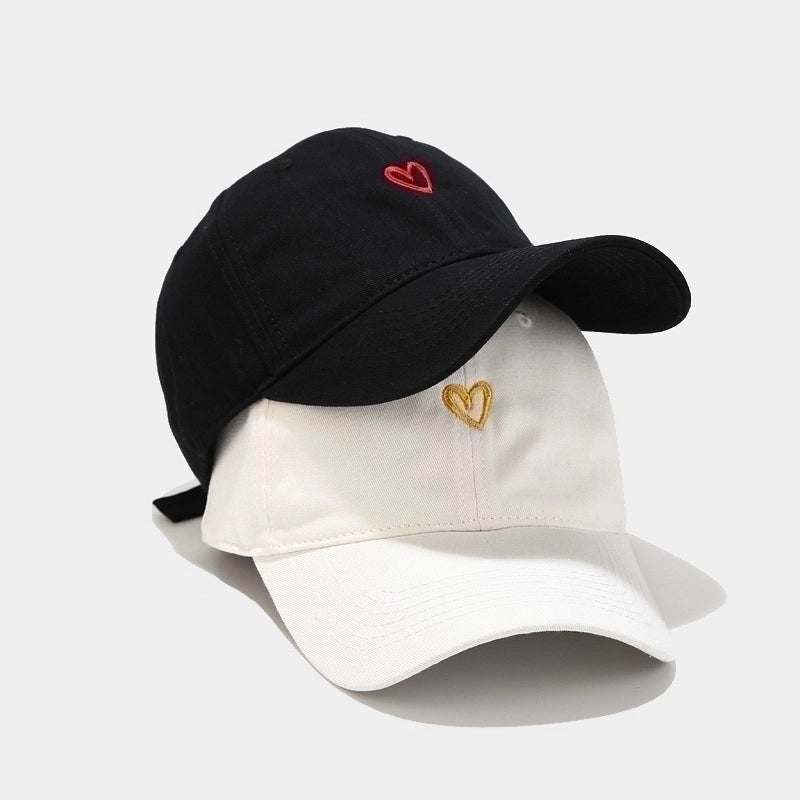 Women’s Minimalist Color Block Embroidery Flat Eaves Baseball Cap