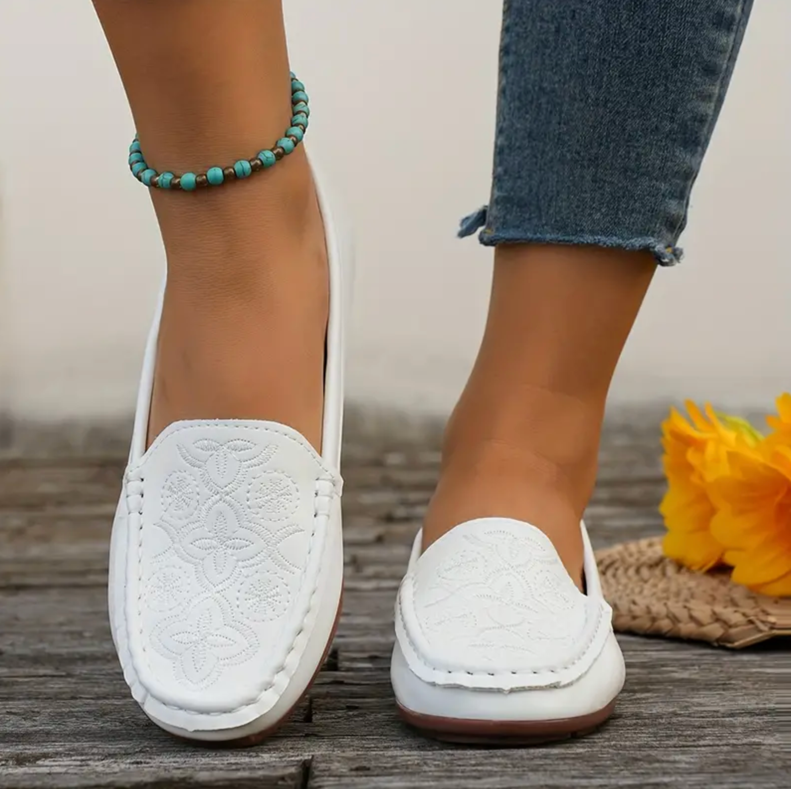 Comelyy Round toe flat low heel casual mumuwear