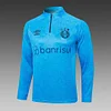 2024/2025 Gremio Half-Pull Training Suit Lake blue Soccer Shirt 1:1 Thai Quality