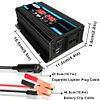 Dual LCD Digital Display Power Inverter Modified Sine Wave Car Charger Converter