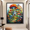 (Big Size)[Brand]Mushroom Room - 14CT Stamped Cross Stitch - 50*63cm