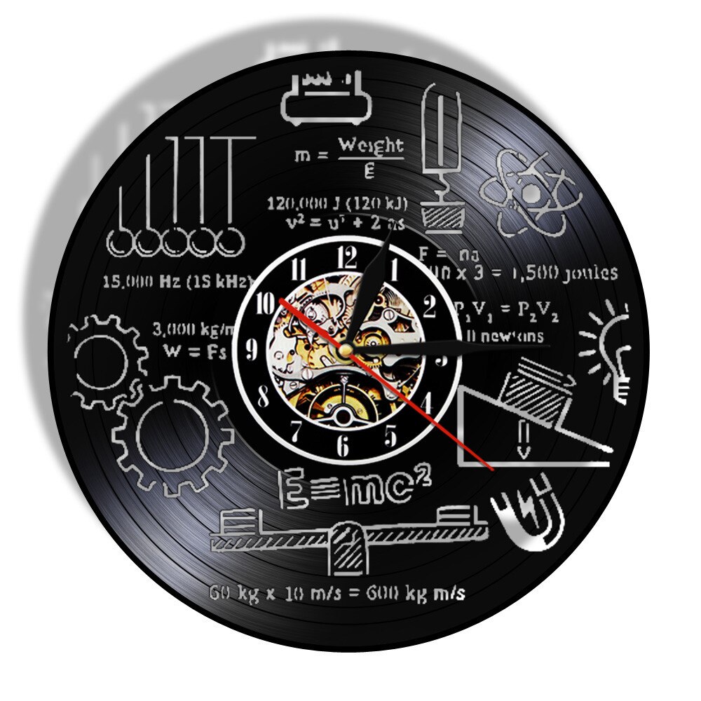 

Scientist Physics - Vinyl Record Wall Clock - Without LED, 501 Original