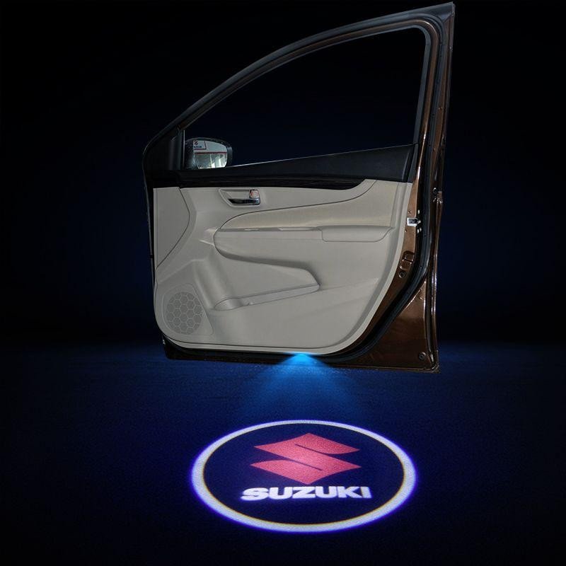 2pcs LED Car Door Courtesy Projector Laser Ghost Shadow Light For Suzuki Logo voiturehub dxncar