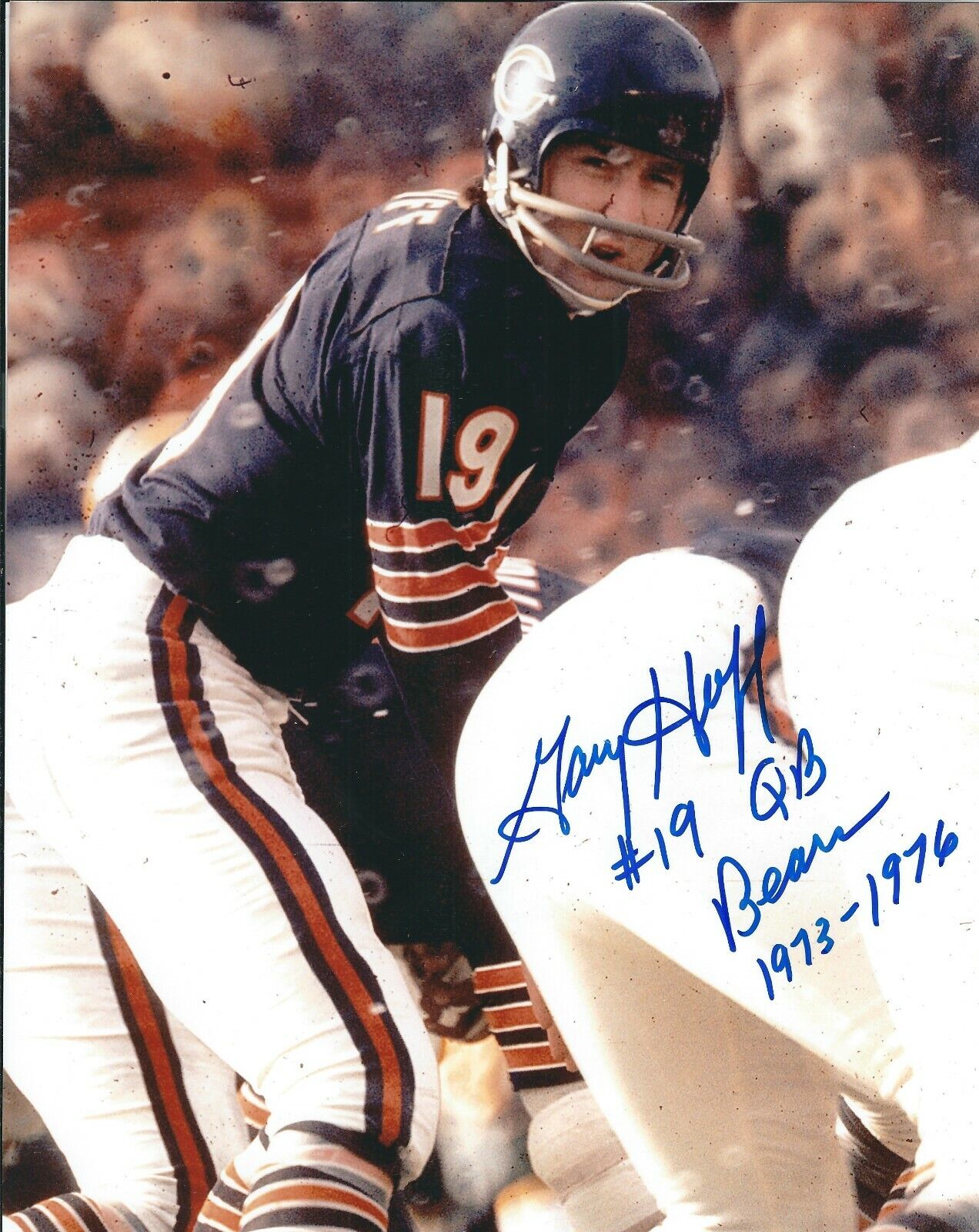 Autographed GARY HUFF Chicago Bears 8x10 Photo Poster painting - w/COA