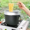 Aluminum Alloy Lunch Boxes Pot W/ Handle Metal Lunch Box for Camping and Travel
