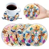 [Upgrade]4Pcs Acrylic Special Shape Bull Head DIY Waterproof Diamond Painting Coaster