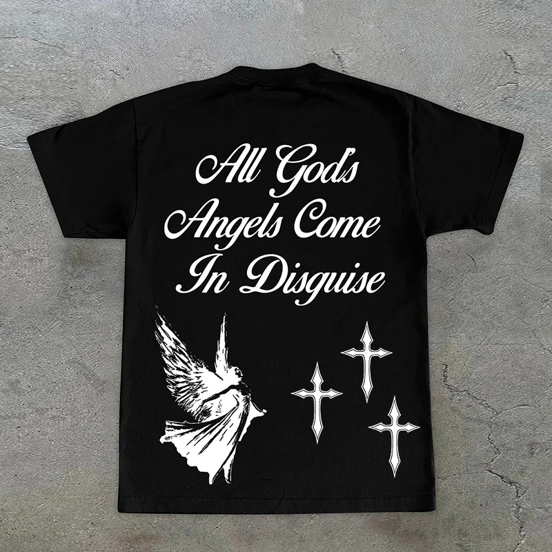 Sopula Vintage Angel Faith Print T-Shirt - SOPULA