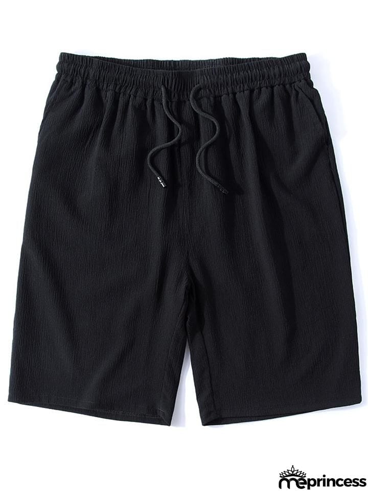 Oversize Comfy Two-Piece Outfit Solid Color T-Shirts + Drawstring Shorts