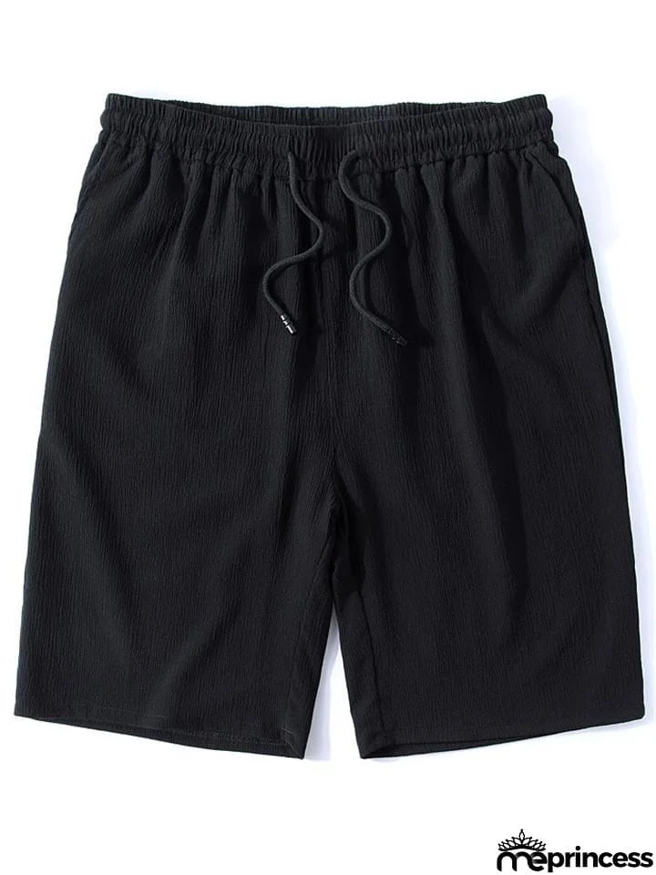 Oversize Comfy Two-Piece Outfit Solid Color T-Shirts + Drawstring Shorts