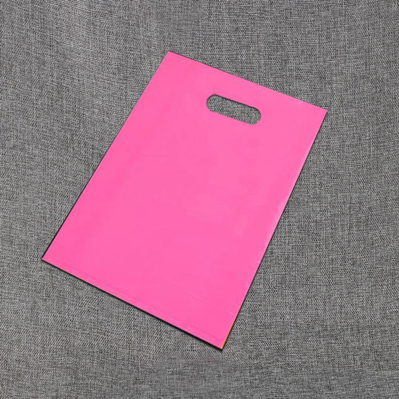 Factory Pe Flat Clothing Store Bag Advertising Bag Gift Plastic Four-finger Portable Packaging Bag Printable Logo